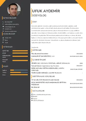 Sosyolog Cv Örnekleri cv indir